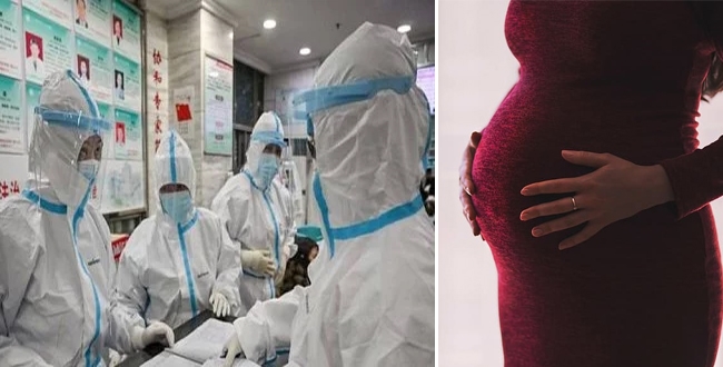 Corona virus suspected women gave birth through operation