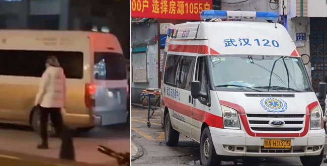 Mother died of corono virus daughter run behind ambulance