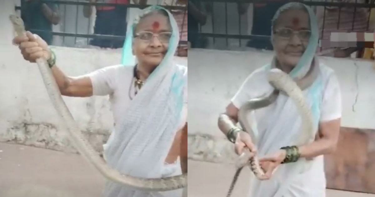 70-year-old-woman-handles-snake-pune