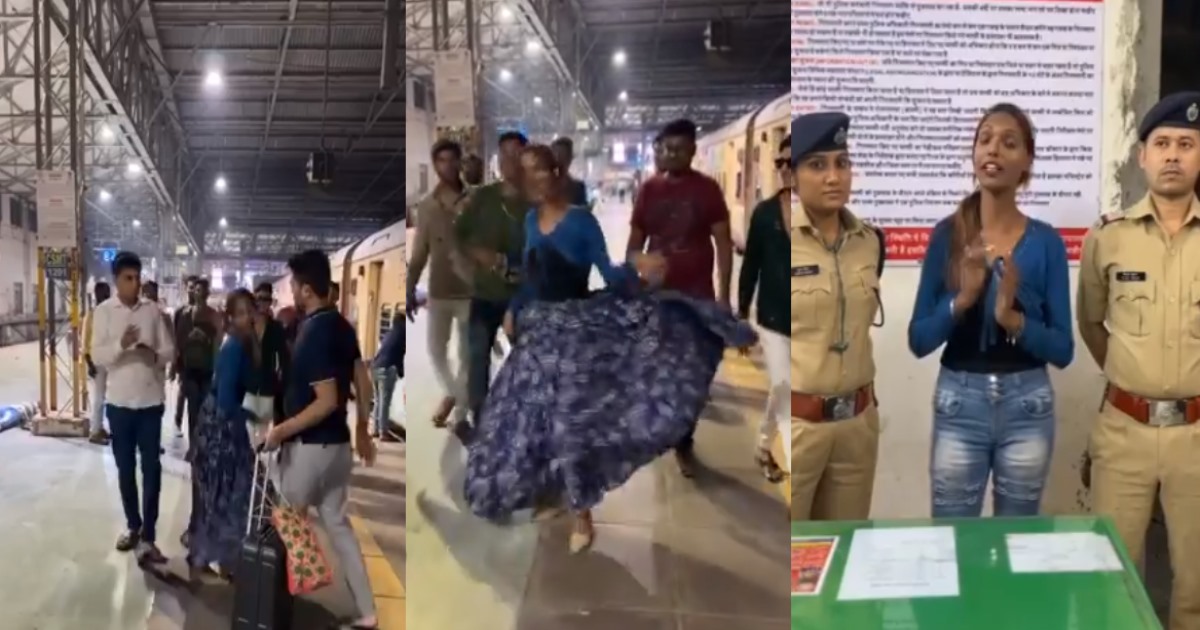 Mumbai Railway Station Dance Girl Arrested by Cops 