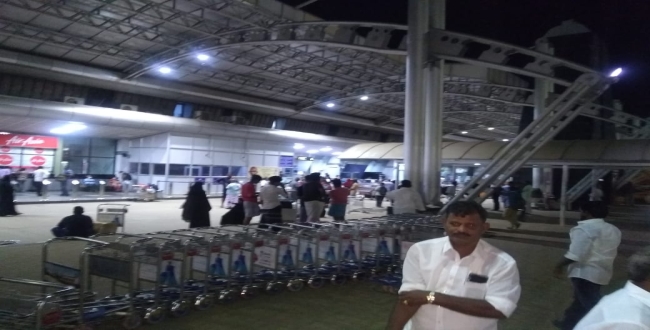 no crowd in trichy airport 