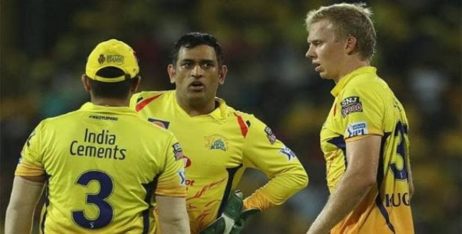 Chennai super kings lost two wickets in first over