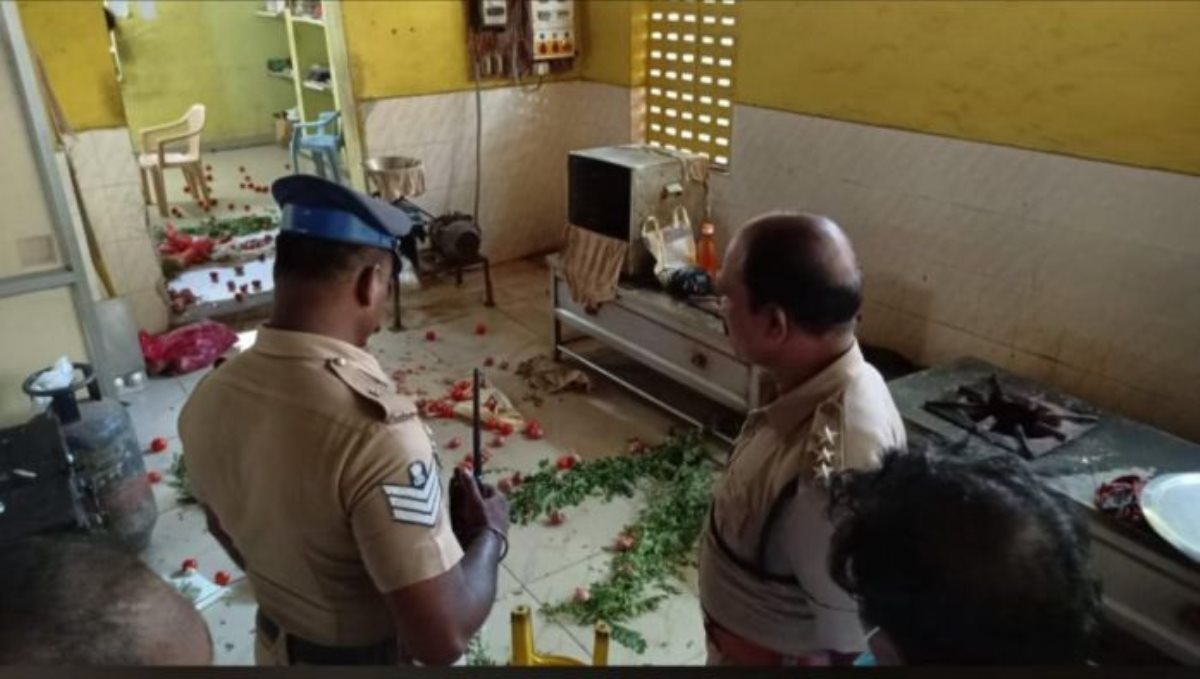 DMK members attack amma hotel viral video