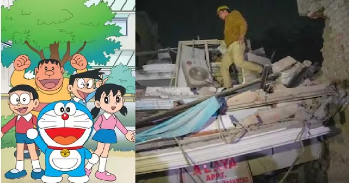 Uttarpradesh Child Save Building Collapse Watching Doreman Cartoon Know how to react 