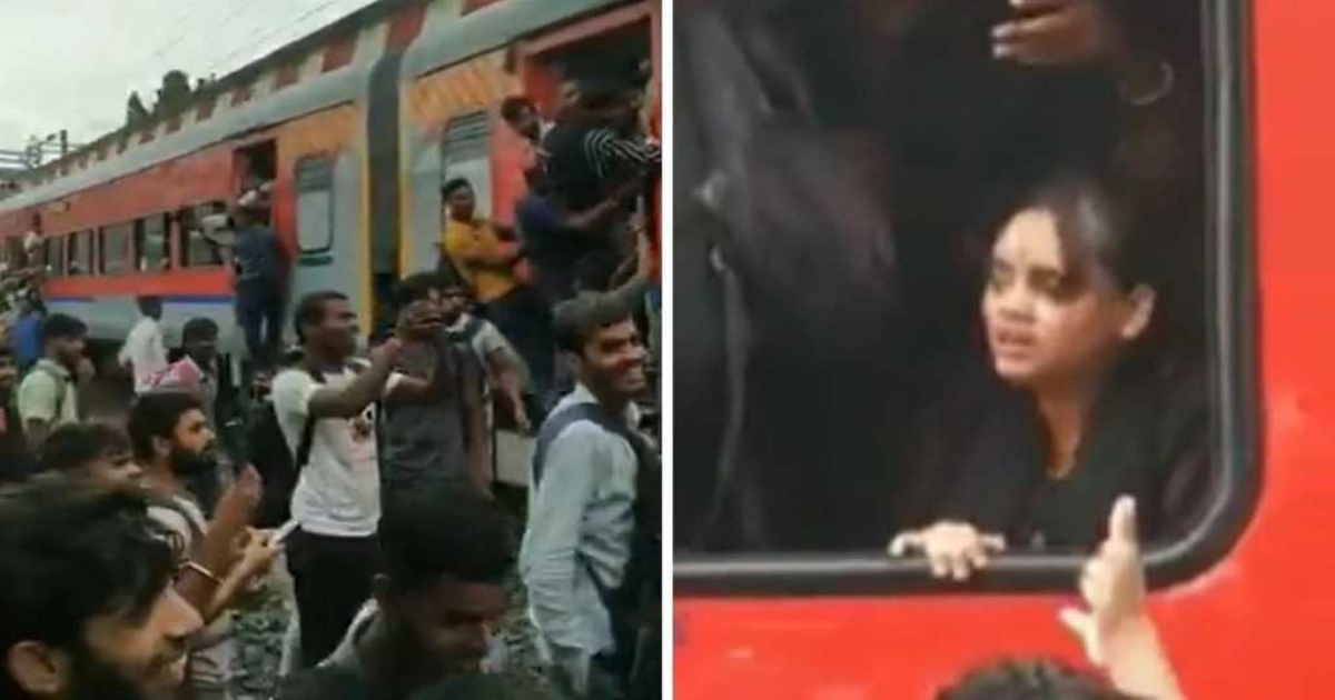 train-woman-struggle-viral-video