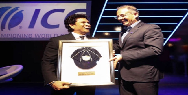 Sachin awarded the icc hall of fame
