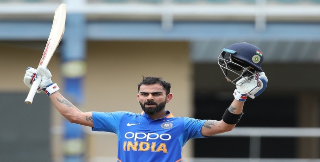India scored 279 in second odi against west indies 