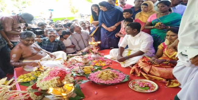 Hindu marriage done in mosque at kerala