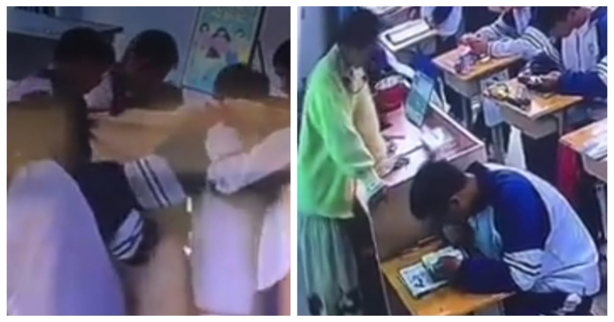 china-teacher-faints-students-emotional-reaction-viral