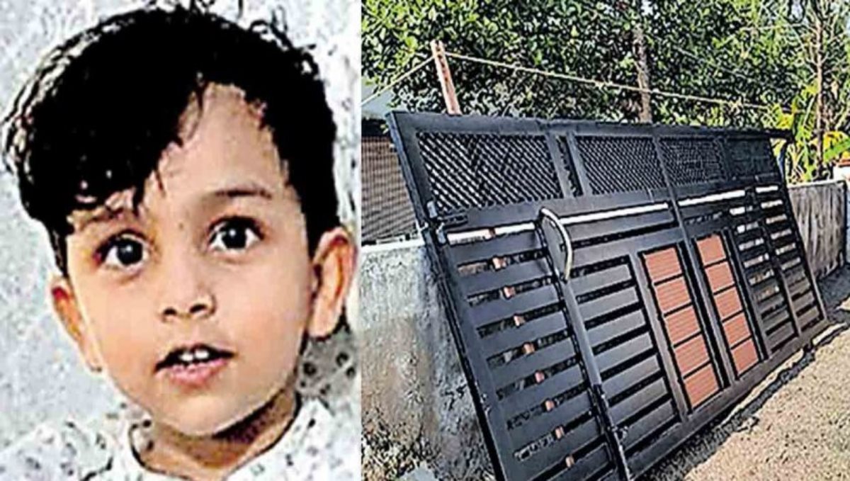 Kerala Kottayam 3 Aged Child Boy Died Gate Collapsed When Playing 