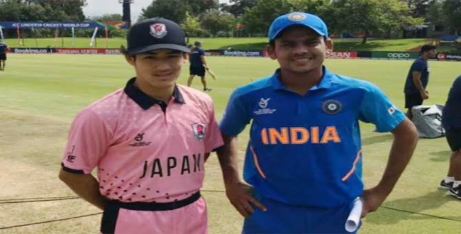 India won in junior world cup cricket against japan