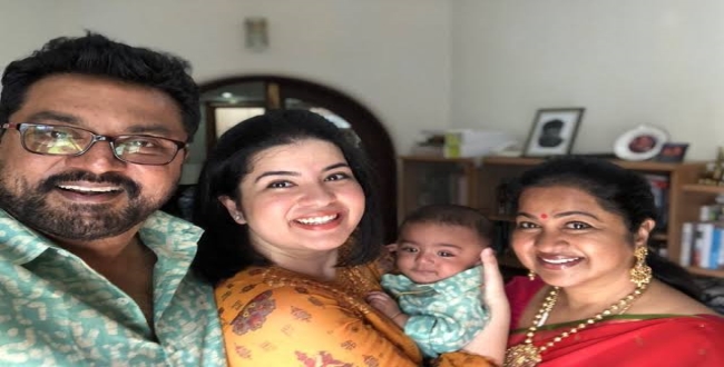 Radhika daughter rayane blessed with second baby 