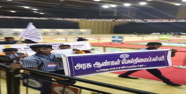 Govt school students have tamil banner in delhi 