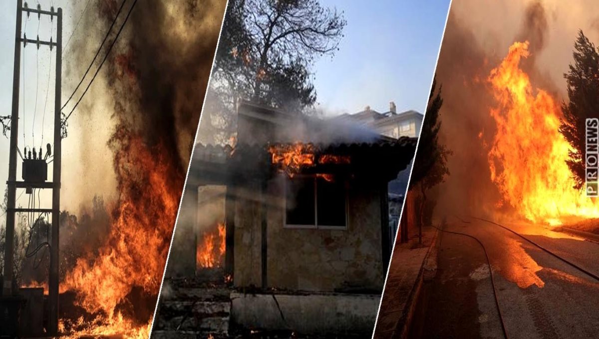 several houses have already been destroyed in the northern districts of the capital
