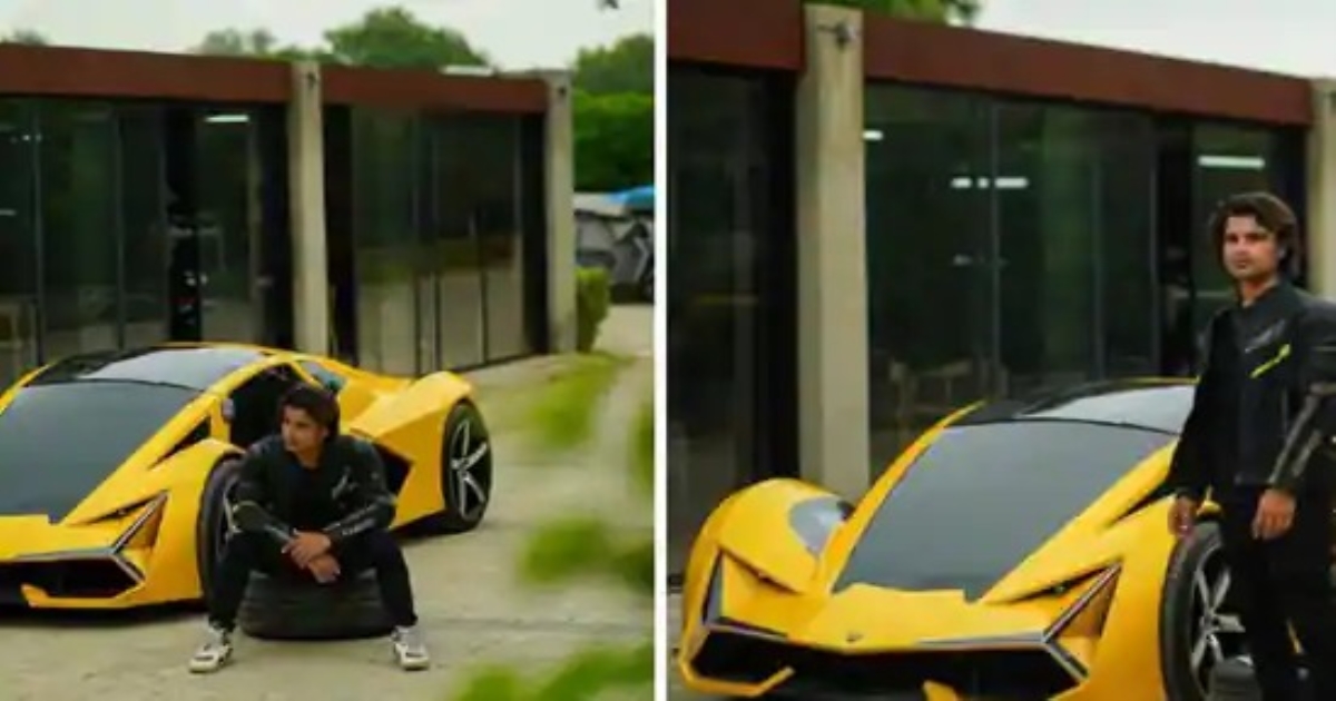 Gujarat Based Youtuber Tanna Dhaval Modify his Car Honda Civic to Lamborghini Terzo Millennio 