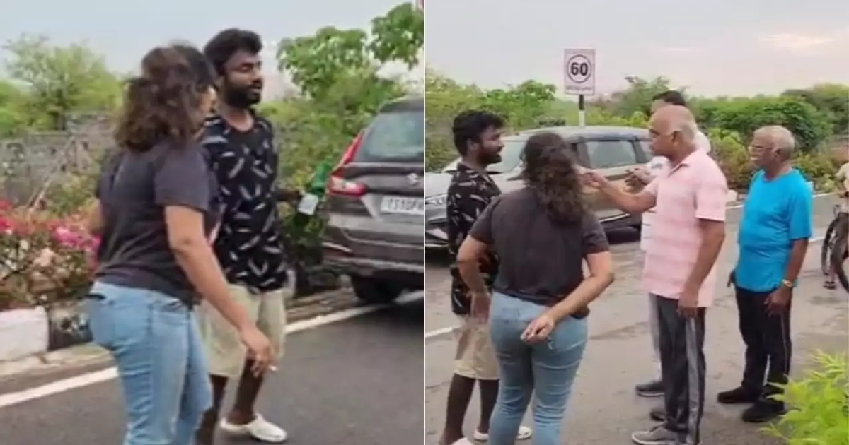 Telangana Couple Drinking in Road 