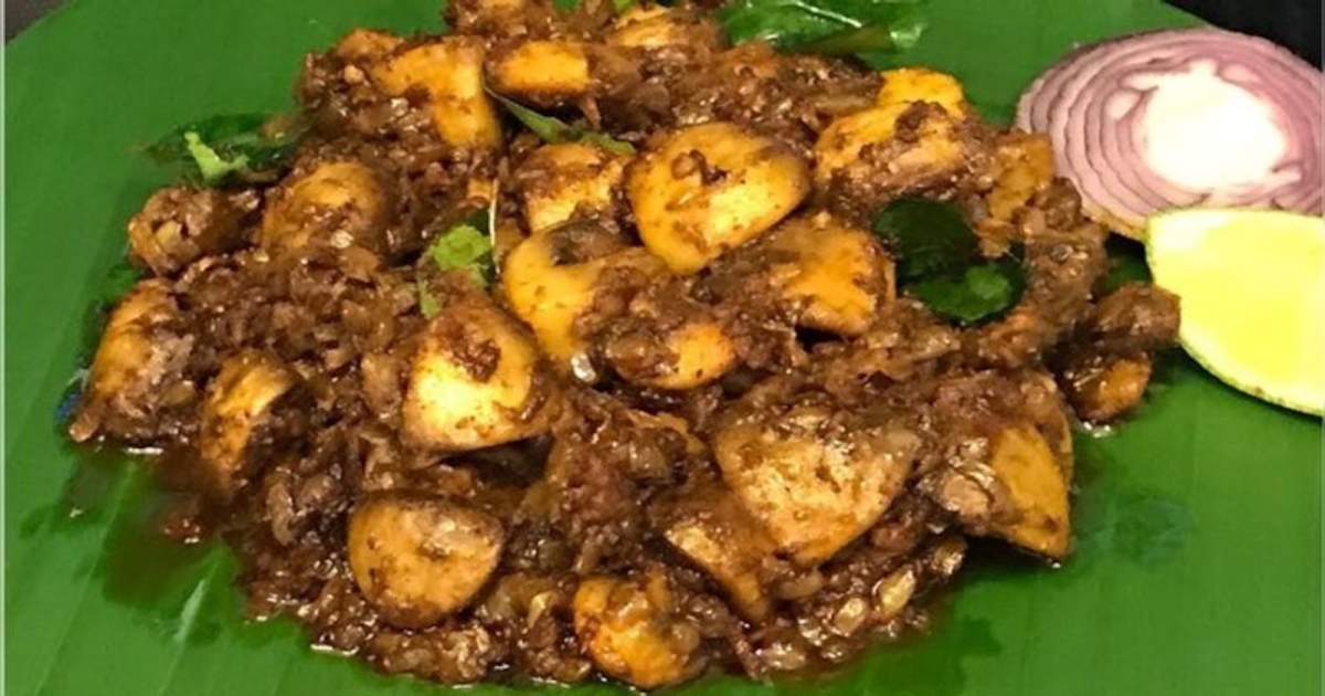 Mushroom chukka Tamil 