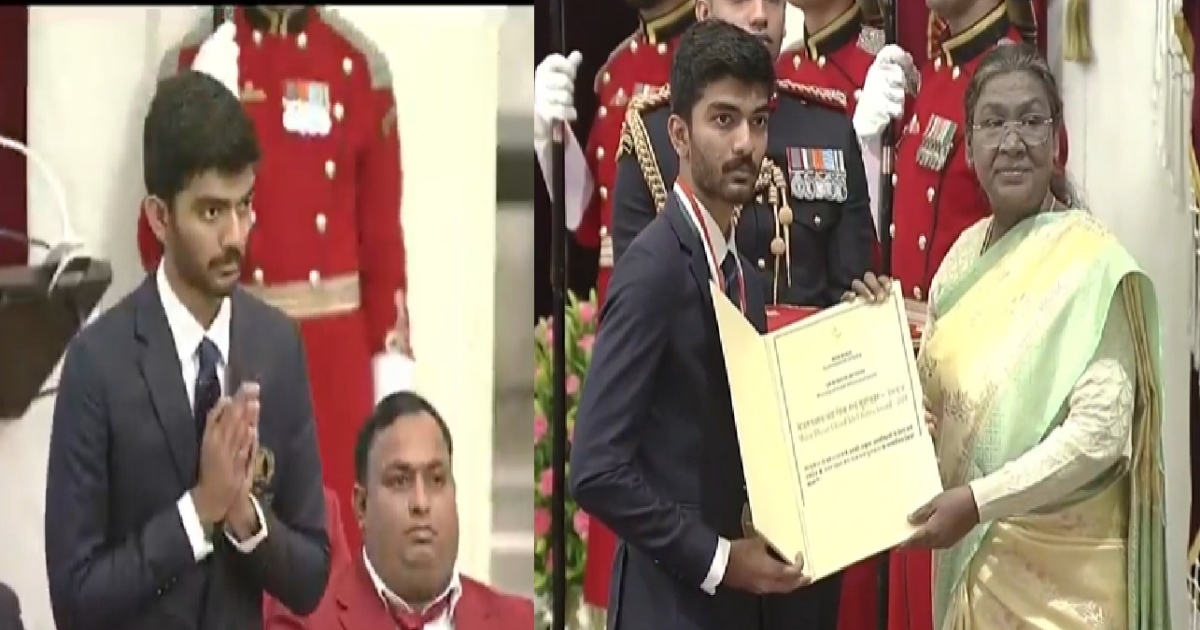    Gukesh Receives Khel Ratna 2025 