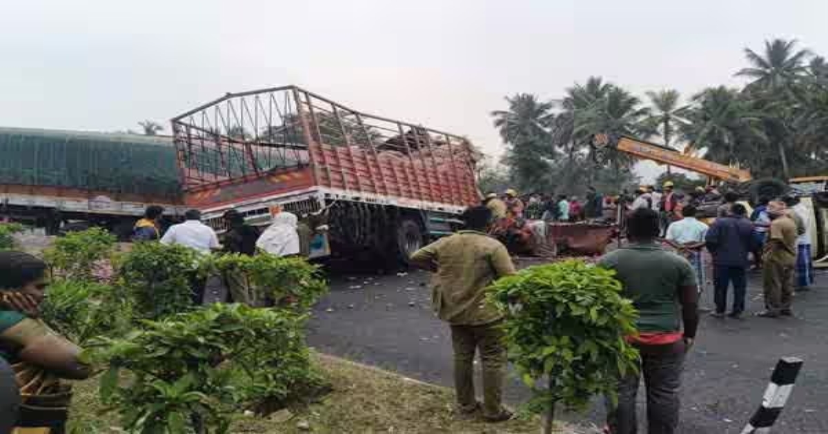 in Krishnagiri Bargur Accident 3 Dies