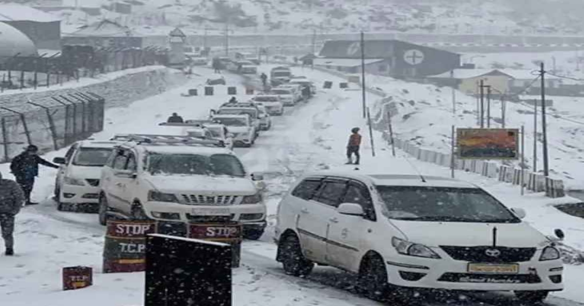 Sikkim heavy snowfall 