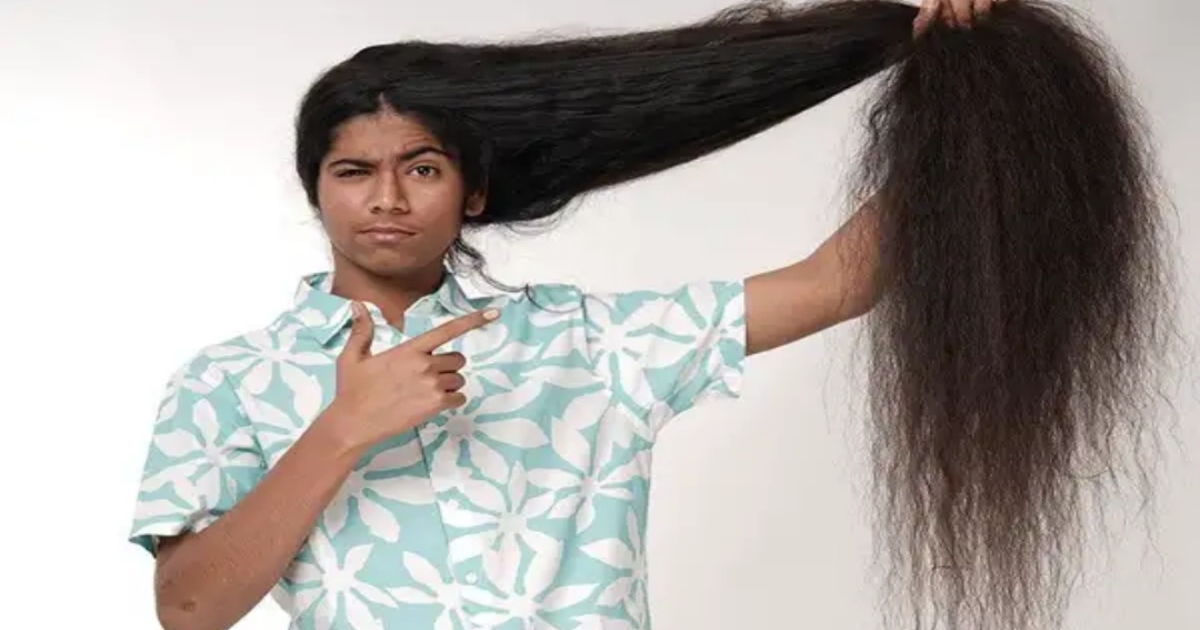 Indian boy guiness record for long hair 
