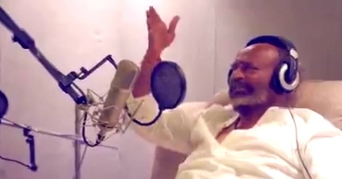 Rajinikanth Dubbing Session on Vettaiyan Movie 