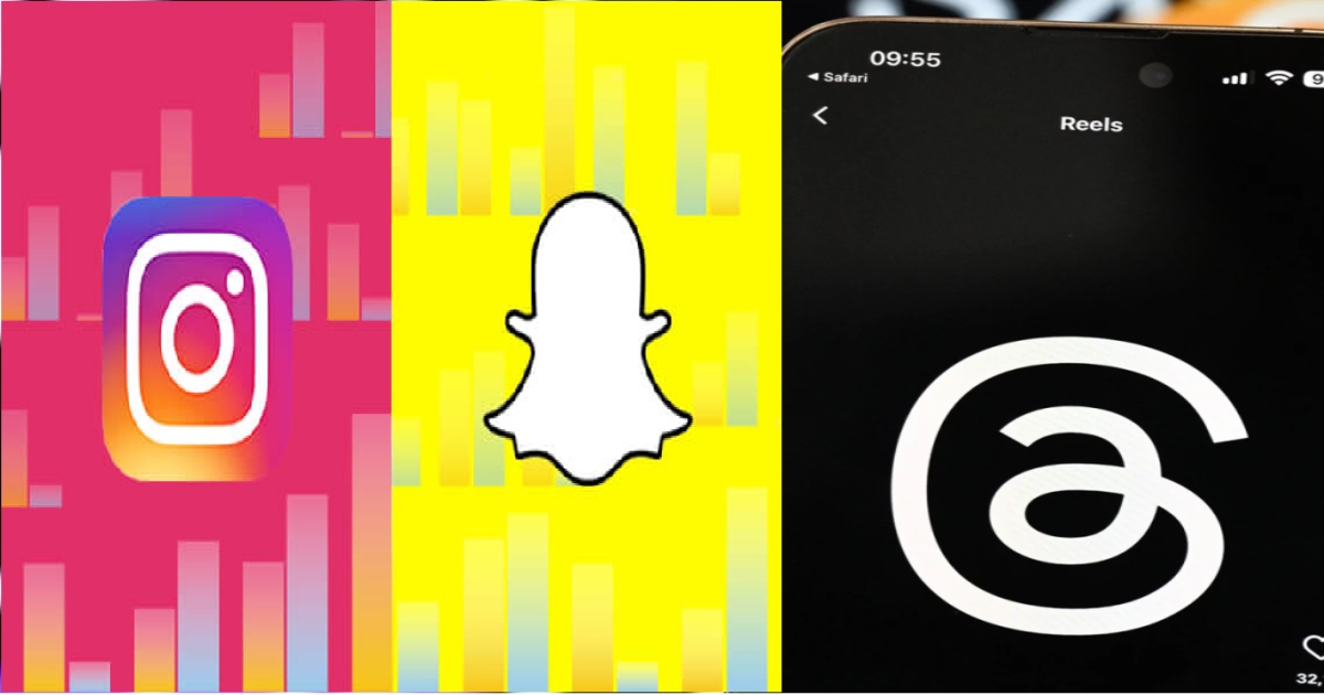 2023 Top Downloads Instagram Threads and Snap chat 