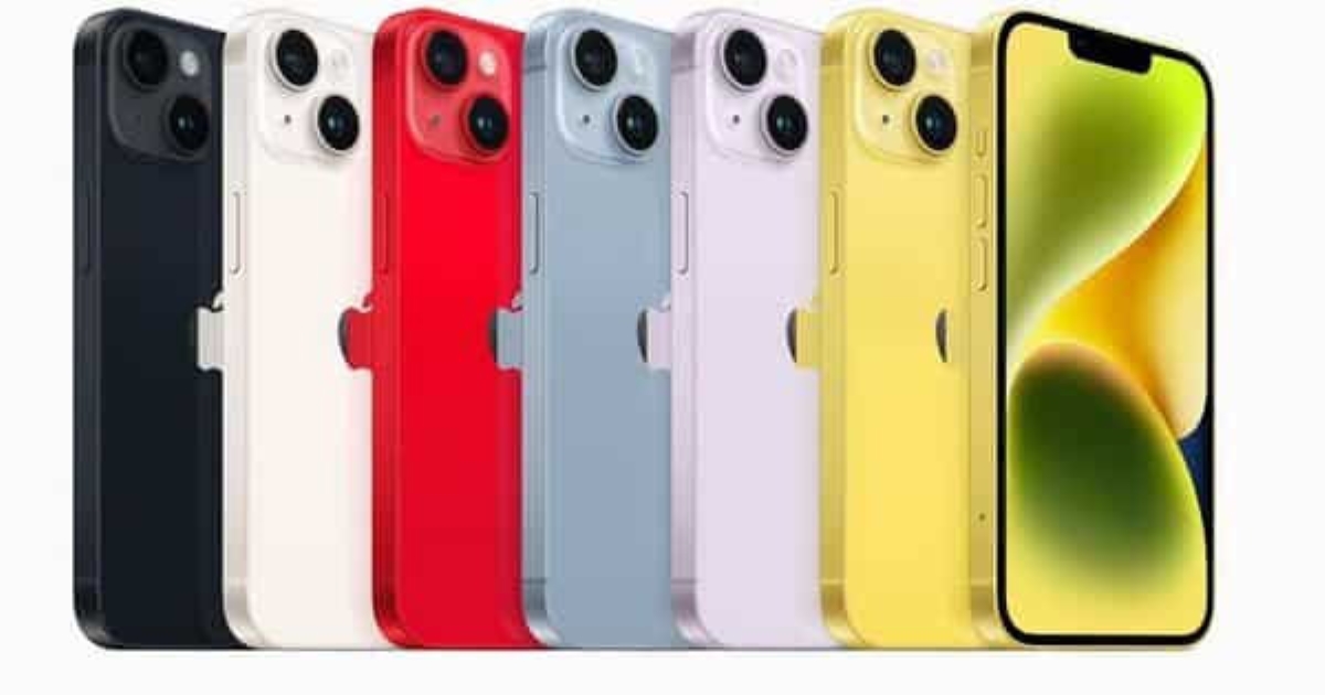 New yellow colour iphone 14 and 14 plus series 
