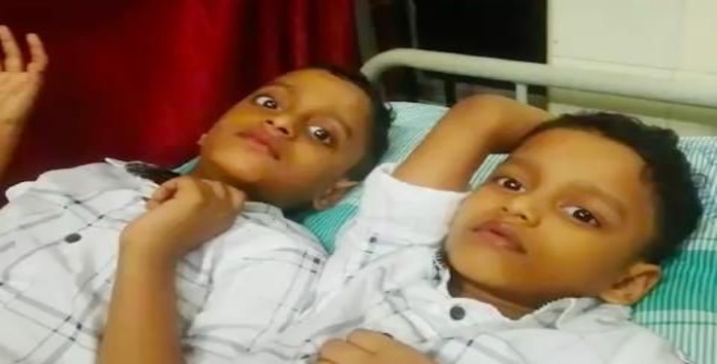 Twin boys saved from flight accident