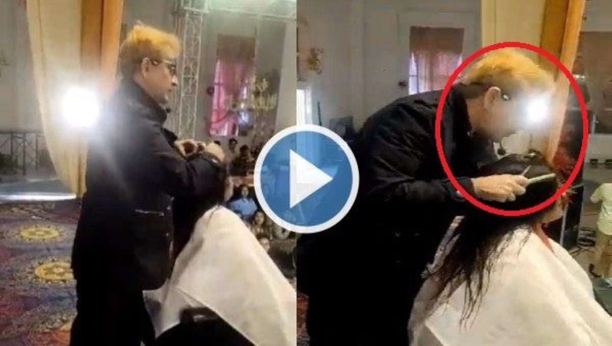 Uttar Pradesh Hair Stylist Jawed Habib Split Woman Hair Video Issue 