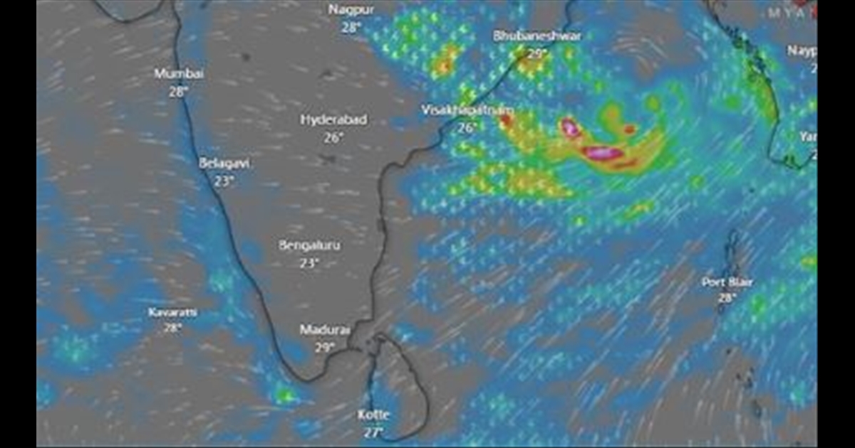 Low pressure area in the Bay of Bengal! Rain for 7 days!! Center for Indian Studies Information!!