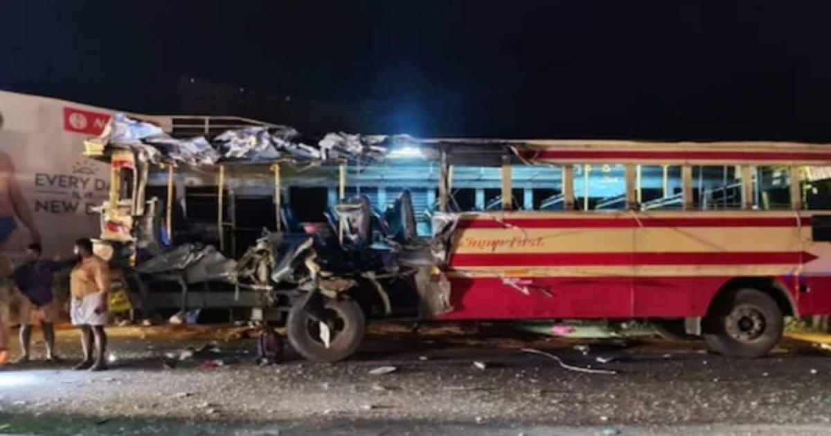 Kerala Palakkad Govt Bus Tourist Bus Accident 9 Died 