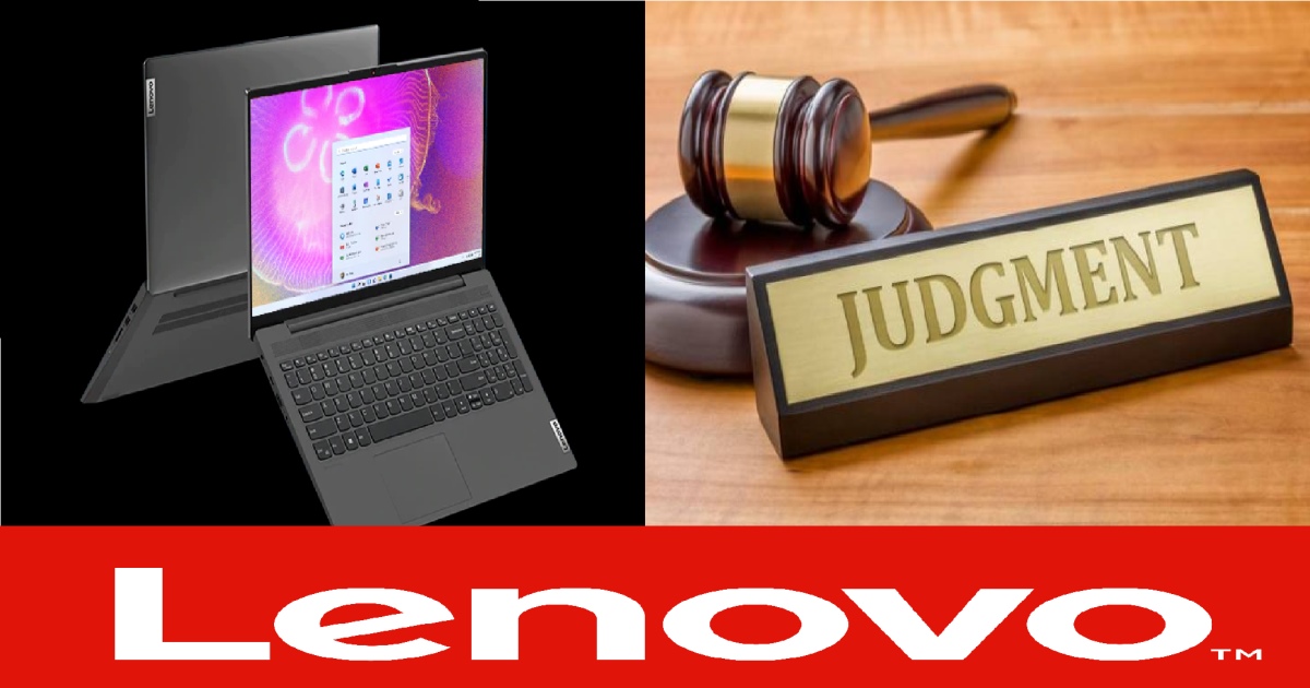 Thiruvarur Consumer Court Judgement Penalty to Lenovo Laptop Company 