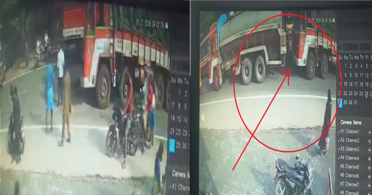 Salem Mettur Lorry Collided With Two Wheeler Couple Died 