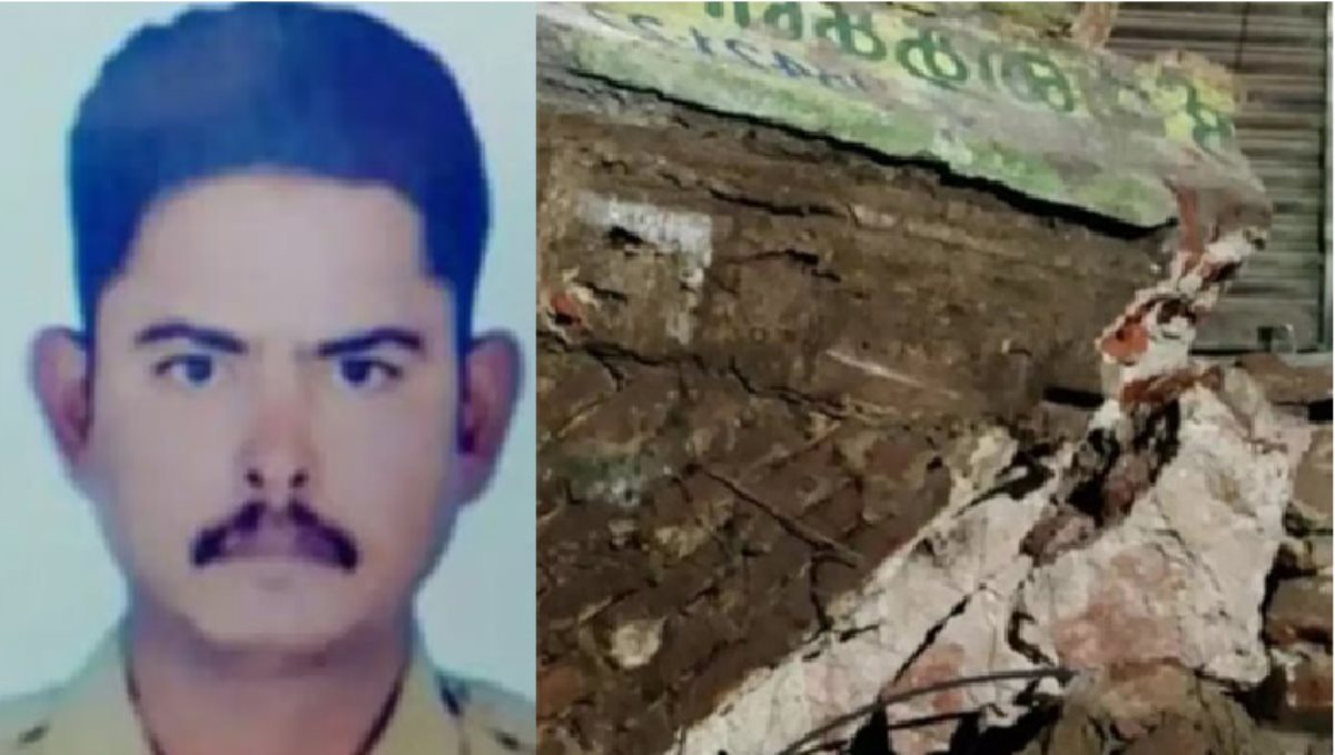 Madurai Vilakkuthoon Area Nighttime Job Cop Died 110 Years Old Building Collapse 
