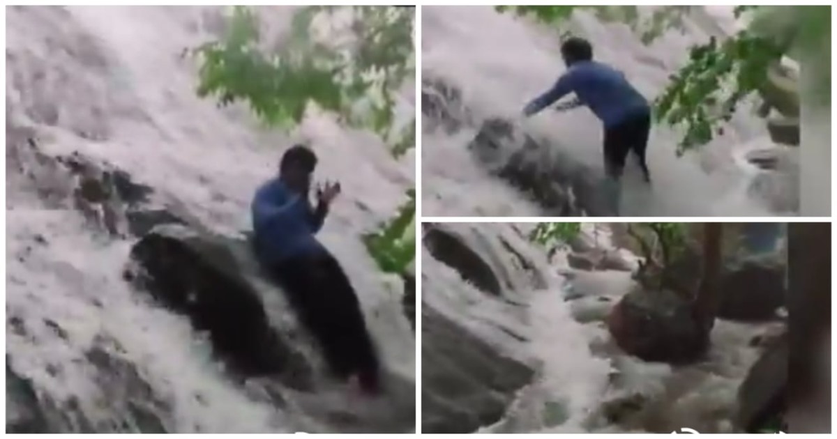 Madurai Otthakadai Anaimalai Water Falls due to Rain 