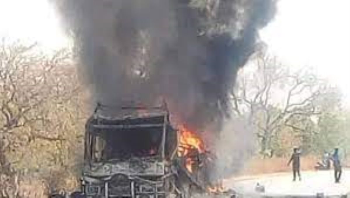 West Africa Mali Country 33 Passengers Killed Fire on Bus Terrorist Made it 