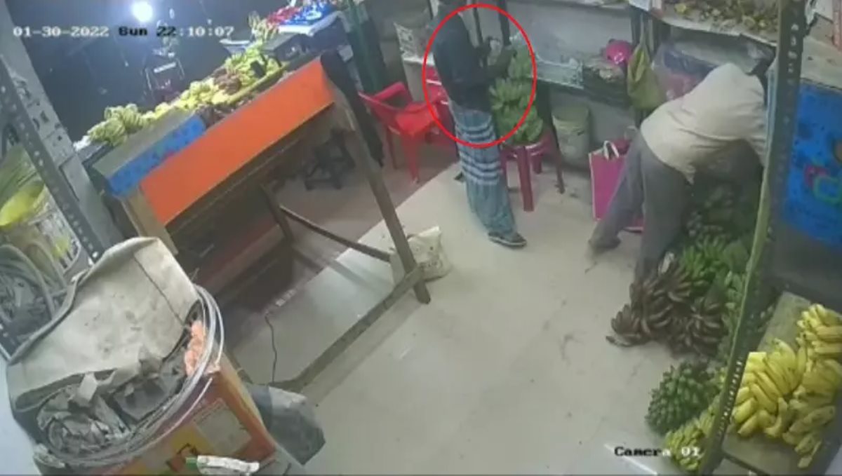 Chennai Mangadu Thief Using Technic Robber Money at Banana Shop Like Vadivel Comedy Scene 