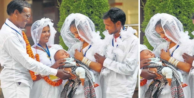 Father and son got married in same day