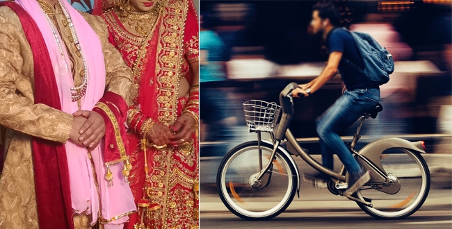 man-travel-100-km-by-cycle-to-marry-a-girl
