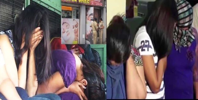 Police arrested two north Indian girl from famous massage parlor in Chennai