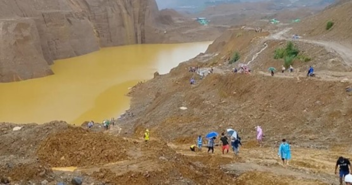  A mine suddenly collapsed in Myanmar 