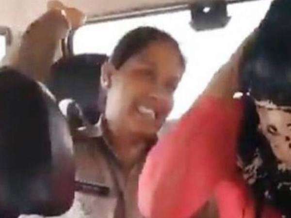 women police slapped student for talking with muslim friend