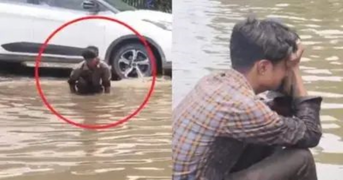 poor-man-cries-for-lost-phone-in-jaipur-open-drain