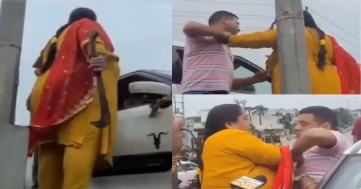 woman-attacks-driver-jammu-kanal-road-viral-video
