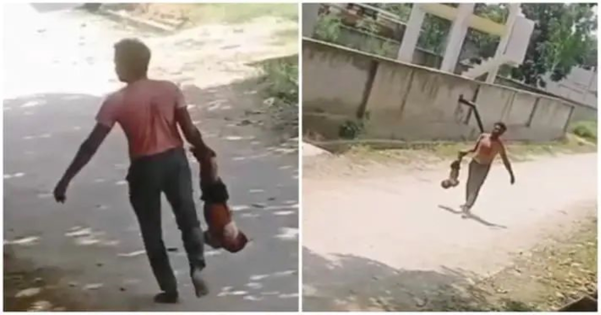 rampur-man-harasses-wife-dowry-viral-video
