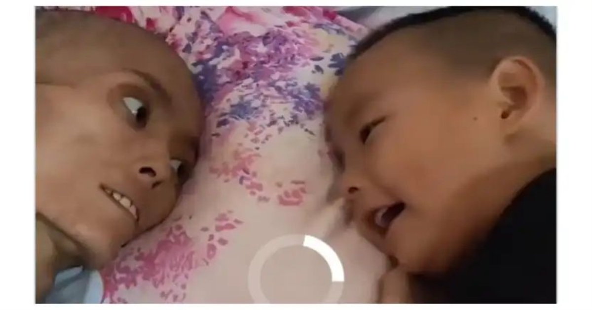 terminally-ill-mother-plays-with-son-final-moments-vide