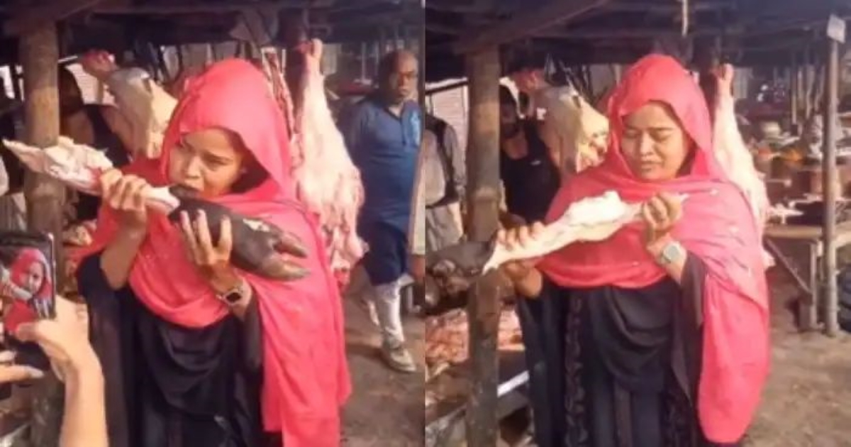 viral-video-raw-meat-bone-eating-fact-check-controversy
