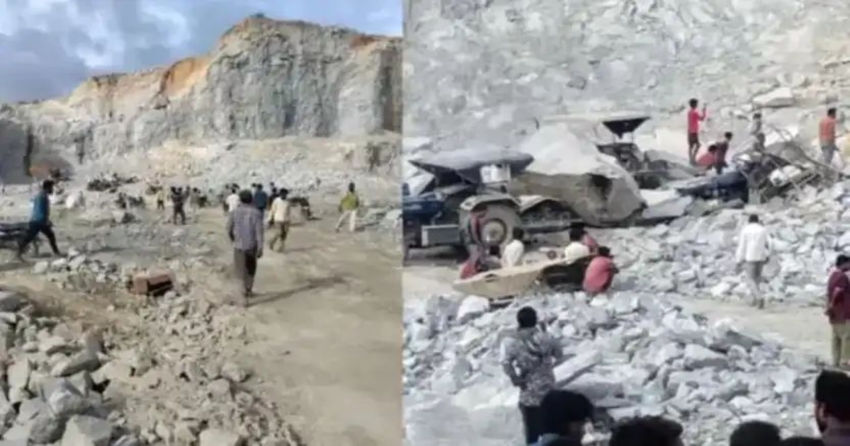 bengaluru-madanapattana-quarry-rock-collapse-eight-work