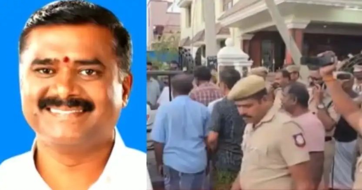 dmk-mla-gv-markandeyan-arrested-after-controversial-spe